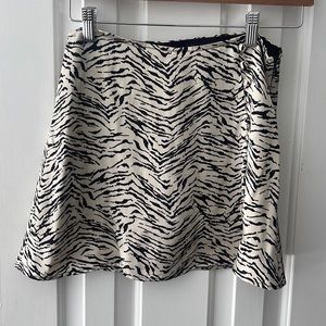 Zebra mini skirt